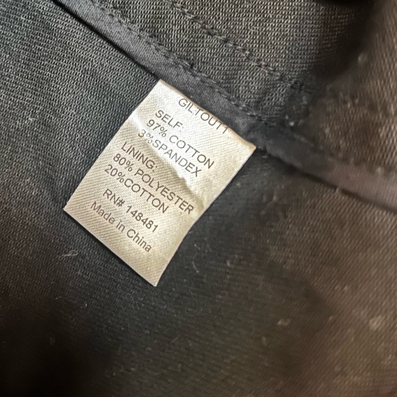 Ava & Aiden Black Cotton Trench Coat Size Large - Picture 8 of 10